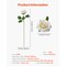 White Fabric Artificial Roses with 60 Stems Flexible Wire and Layered Bloom